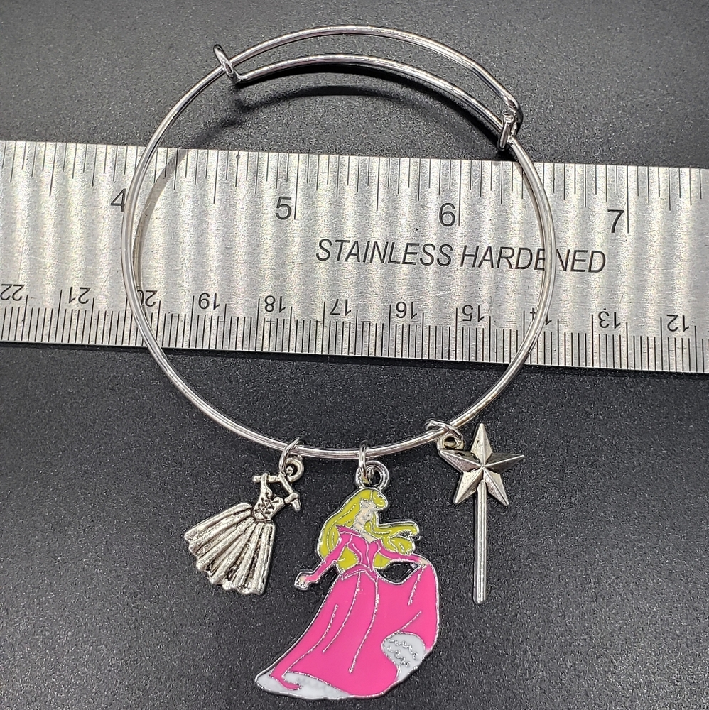 Sleeping Beauty Disney Insipred Bangle Bracelet - Picture 5 of 5